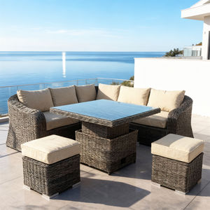 Conjunto de Sofás de Ratán Multifuncional, Muebles de Patio Resistentes a la Intemperie, Color y Tamaño Personalizables, Directo de Fábrica 2025 - Product Image 1