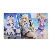 Tapis de souris de jeu confortable de haute qualité AY Custom Anime, motif d'impression par sublimation, rectangle, grand tapis de souris avec logo