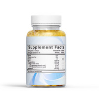 Capsules de gel molle d'huile de krill OEM/ODM, acides gras oméga-3 EPA DHA, pour la santé cardiaque des adultes, complément certifié Halal/Kosher, non transformé