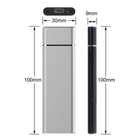 KISSIN M.2 NVMe Portabel 128GB 256GB 512GB 1TB 2TB Solid State Drive SSD Hard Drive Eksternal untuk Laptop Desktop