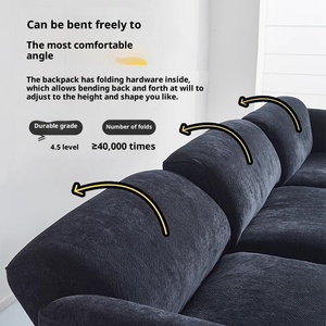 Sofá Grande Jin Qi 2026, Nuevo Modelo <span class=keywords><strong>de</strong></span> Dos Plazas, <span class=keywords><strong>L</strong></span>ínea Recta, Tela Chenille, Respaldo Ajustable, Moderno, para Sala <span class=keywords><strong>de</strong></span> Estar - Product Image 2
