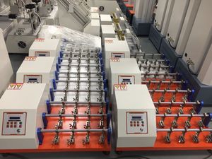 ASTM เครื่องวัดความยืดหยุ่นใน D813ของรองเท้าหนังเครื่องทดสอบความยืดหยุ่นของหนังเครื่องทดสอบความต้านทานแรงบิดของหนัง - Product Image 6