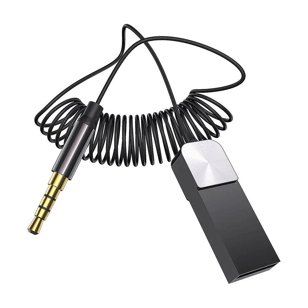 Penerima Bluetooth USB Musik Nirkabel Mobil AUX BT5.0 Audio 2022 Aluminium Aloi 3.5Mm