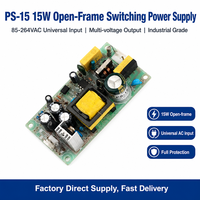 Alimentation à découpage à cadre ouvert PS-15 15W à sortie unique 5V 12V 15V 24V, module SMPS industriel pour PCB, entrée universelle