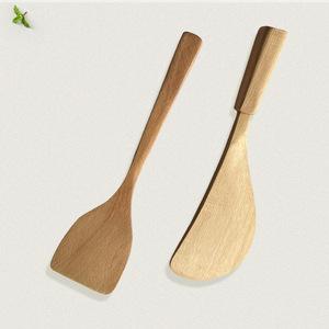 Wooden Cooking Utensil Set 6 Piece Beechwood Spoons Spatulas Forks For Kitchen Use - Product Image 3
