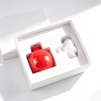 Diffuseur d'huiles essentielles en pierre parfumée, en céramique, 100 ml, avec fleur en porcelaine faite à la main – Grande Vente