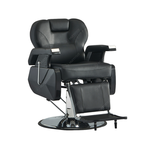 เก้าอี้ตัดผมสไตล์วินเทจโบราณสำหรับร้านตัดผม ปรับเอนได้ นั่งสบาย ระบบไฮดรอลิก หุ้มหนังสังเคราะห์ พับเก็บได้ ขายส่ง - Product Image 2