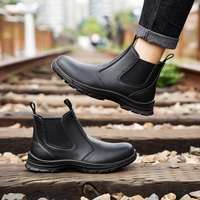 Chaussures de Sécurité Professionnelles Homme Anti-Dérapantes à Embout en Acier Certifiées CE, Étanche à l'Eau et à l'Huile avec Protection Anti-Perforation pour Usage Industriel et en Usine