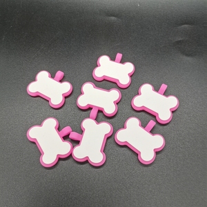 OKSILICONE personalizado mascota gato perro etiqueta de identificación collar accesorios brillan en la oscuridad Etiqueta de silicona para mascotas código QR Etiqueta de perro - Product Image 6