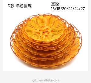 Direct Manufacture Woven Poly-<strong>Wicker</strong> <strong>Basket</strong> Food Fruit Vegetables &amp; Bread Serving Tabletop Snack Plate &amp; Storage <strong>Baskets</strong> - Product Image 5