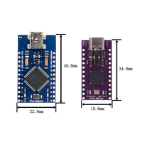 Módulo Micro USB Tipo-C Pro para Arduino ATmega32U4 5V/16MHz 3.3V/8Mhz con Cabezal de Pines de 2 Filas, Placa de Interfaz USB Leonardo