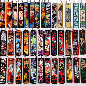Nuevo Diseño Clásico de Anime Japonés One Piece Luffy, Etiquetas de Llavero Bordadas de Anime, Etiqueta de Tela Tejida, Etiqueta de Jet, Llavero Bordado - Product Image 2