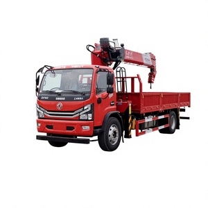 Gru Montata su <span class=keywords><strong>Camion</strong></span> 4x2 da 8 Tonnellate con Braccio Telescopico a 4 Sezioni per Sollevamento e Movimentazione <span class=keywords><strong>in</strong></span> <span class=keywords><strong>Cantiere</strong></span> - Product Image 1