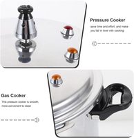 Cuisinière à pression en alliage d'aluminium de petite taille avec fond magnétique, tailles 3L, 4L, 5L, 7L, 9L, 11L, 13L, 17L pour cuisinière à gaz et à induction