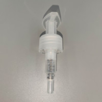 Pompe à lotion en plastique transparente 28/410 à vis gauche-droite, pompes à crème personnalisées, pompe à lotion 24 mm PPWR recyclable, écologique