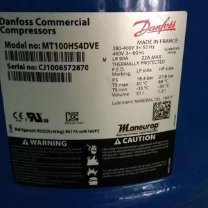 Compresseur Danfoss HYZL MT100HS4DVE 380-400V 3~50Hz, équipement de réfrigération pour la climatisation - Product Image 1