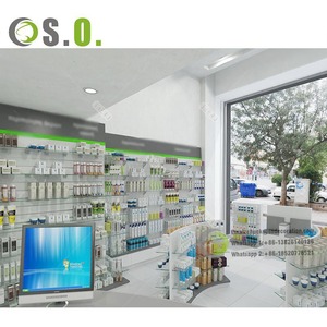 Étagères à extrémité élevé de gondole de présentoir de meubles de pharmacie pour le magasin médical de pharmacie de Drustore - Product Image 6