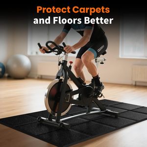 <span class=keywords><strong>Tapis</strong></span> <span class=keywords><strong>de</strong></span> protection pour <span class=keywords><strong>tapis</strong></span> <span class=keywords><strong>de</strong></span> course, vélo d'appartement ou plateforme <span class=keywords><strong>de</strong></span> <span class=keywords><strong>marche</strong></span>, antidérapant, imperméable, absorption des chocs et du bruit - Product Image 3