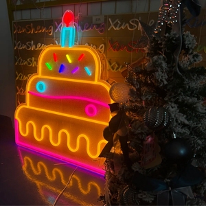 Letrero de Neón de Feliz Cumpleaños, Letrero LED Acrílico Personalizado, Luces de Neón para Decoración de Habitaciones y Fiestas de Cumpleaños en Casa - Product Image 1