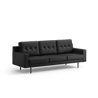Canapé de direction contemporain rembourré avec éponge à haute résilience pour bureau de direction, mobilier clé en main
