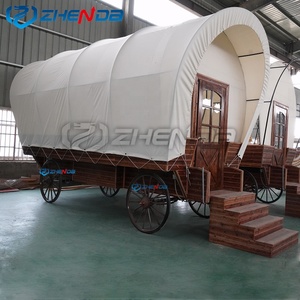 High-end Homestay Hotel Luxury Wagon <b>Tent</b> Removable Conestoga Wagon Carriage <b>Tent</b> Suitable for Outdoor Camping - Product Image 4