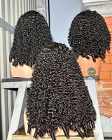 Perruque Frontale 13x6 HD en Dentelle Onde Corporelle Vietnamienne Brute 250% de Densité Bouclée 100% Cheveux Humains Sans Colle pour Femmes Noires