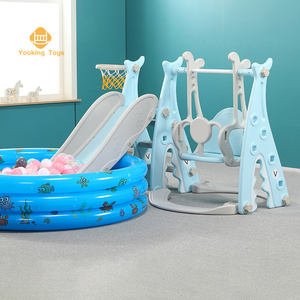 Balançoire de bébé en plastique rose Simple, Design estival, Simple, diapositives tapis pour enfants, ensemble de balançoire - Product Image 2