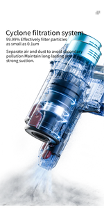 550W自立型コードレス真空W/セルフクリーニングブラシロール、強力な吸引、取り外し可能なバッテリー、壁掛け、室内装飾ツール - Product Image 6