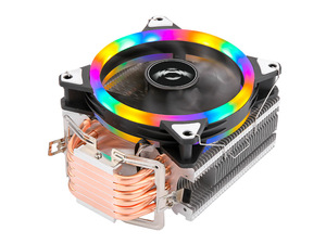 Qiuzaim 120mm RGB chiếu sáng CPU Quạt làm mát 6 ống dẫn nhiệt 4pin 3pin PWM yên tĩnh Bo mạch chủ mát tương thích <span class=keywords><strong>Intel</strong></span> cho AMD LGA - Product Image 3