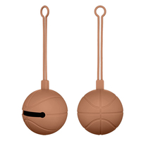 Sac à Sucette en Silicone pour Bébé Basket-ball pour Bébé Sac à Sucette Boîte pour Sac à Couches