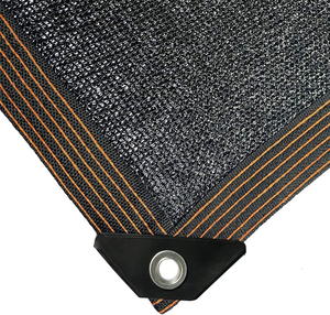 Toile d'ombrage noire en maille durable avec œillets, <span class=keywords><strong>filet</strong></span> pare-soleil <span class=keywords><strong>de</strong></span> jardin résistant avec bordure thermocollée pour la protection des plantes, tomates - Product Image 3