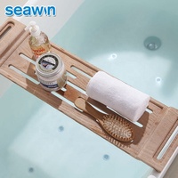 SeaWin Modern Led Light Bubble Bath Acrylic Freestanding Whirlpool Bathtub With Faucet