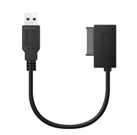 Usb a 7 + 6 13pin Slim Sata/IDE para Cd Dvd Rom Adaptador de cable de unidad óptica