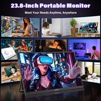 Monitor Portátil InnoView de 23.8 Pulgadas IPS LED LCD 100 HZ, Monitor IPS Portátil para Juegos, para Computadoras Portátiles, Teléfonos Móviles y Computadoras