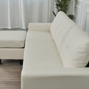 Đồ Nội Thất Phòng Khách Bộ Sofa Giá Rẻ Hình Chữ L Bằng <span class=keywords><strong>PU</strong></span> Với Ghế Dài - Product Image 6