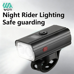 Lampe de vélo Yueli en alliage d'aluminium, phare LED rechargeable avec affichage numérique, double lampe pour vélo de route et VTT, conduite nocturne - Product Image 2