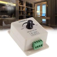 Contrôleur de gradation PWM, interrupteur de gradation, DC12-24V, 8A, 0%-100%, pour lampes LED, rubans lumineux, bandes lumineuses