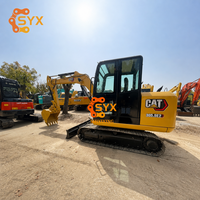 Б/у экскаватор Caterpillar 305.5E с ковшом 0.25 м³ и грузоподъемностью 6 тонн, в хорошем состоянии, с оригинальными запчастями, для земляных работ и рытья фундаментов