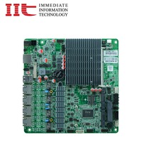 Pare-feu Celeron J1900, carte mère ITX-M9F, boîtier 1U, 4 ports LAN, prise en charge Pfsense/ROS/Linux, débit de 1 Gbps, VPN filaire/sans fil