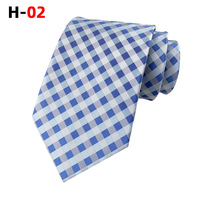 Business Formelle Herren Gewebte Krawatte mit Karomuster Klassische Gitter-Jacquard-Krawatte für Anzug und Hemd