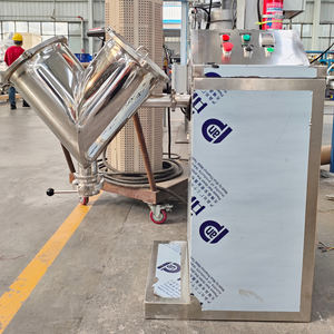 V-shaped Carbon Steel/SUS304/SUS316L Motor Mixer for Food Powder Granules; <b>Small</b> Vertical Multifunctional Mixing Machine - Product Image 6