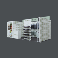 Cabine à vêtements Cabine portable avec cabine d'essayage et espace de stockage Installation rapide Conception et logo personnalisables
