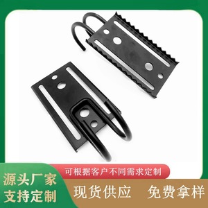 Heavy Duty Wall Mounted Metal <b>Hooks</b> Rectangle <b>Black</b> Outdoor Hunting Storage <b>Hooks</b> For Warehouse Bicycle Clothing Organizer - Product Image 4