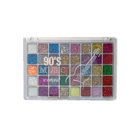 Palette de maquillage scintillante 40 couleurs, palette de peinture pour le visage pour adultes et enfants, ensemble de peinture corporelle pour le carnaval, pour les fêtes