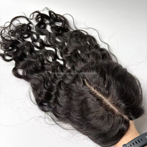 Prêt à expédier : Topper capillaire en soie noire naturelle avec boucles, style <span class=keywords><strong>latino</strong></span> bouclé, pour perruque européenne et américaine, vente en gros - Product Image 3