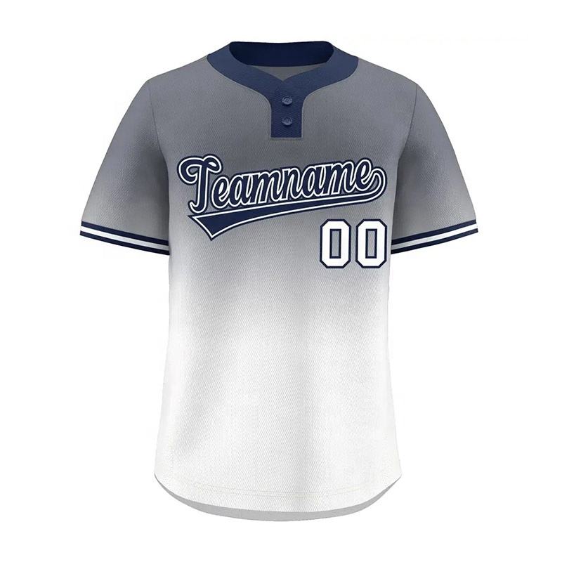 Latest Design Custom Button Baseball Jersey Sublimation Orange