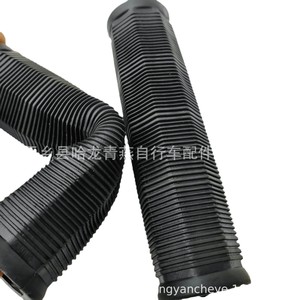 Poignées de guidon de vélo 12,5 cm, noires, souples, antidérapantes, pour VTT - Product Image 5