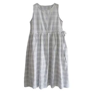 sachin and babi light blue dress Linen Wrap Midi Dress with Sleeveless Fit main image 1