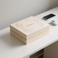 Produit électronique rigide personnalisé en vente chaude coffrets cadeaux couverture terrestre inserts en mousse emballage en carton gaufrage impression couvercle Base