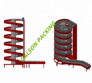 Custodie per pacchetti automatici trasportatore a spirale verticale/sollevare trasportatore a spirale/catena di trasporto a spirale